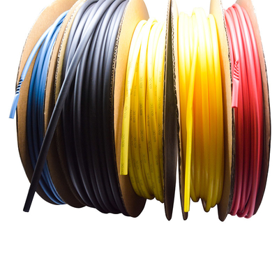 Yellow Non Slip PE Heat Shrink Insulation Tube 10.4Mpa Tensile Strength From Factory