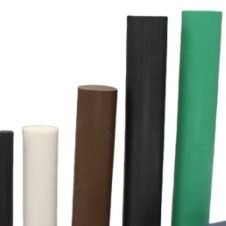 Green PTFE Extruded Rod Molded PTFE Products RoHS Heat Resistant