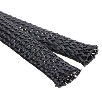 سعر جيد Environment friendly PET high flame-retardant expandable braided sleeving 25inch suitable for automotive wire harnesses and anti-chew home and office wire management الانترنت