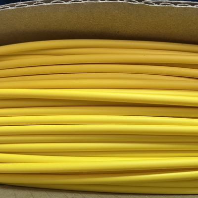 3.5mm Thin Single Wall Heat Shrink Tubing Sleeve 0.20mm Yellow Flexible