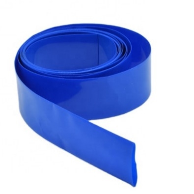 سعر جيد 70mm البلاستيك PVC أنبوب 0.08mm الأزرق الحرارة يتقلص التفاف الأنابيب الانترنت